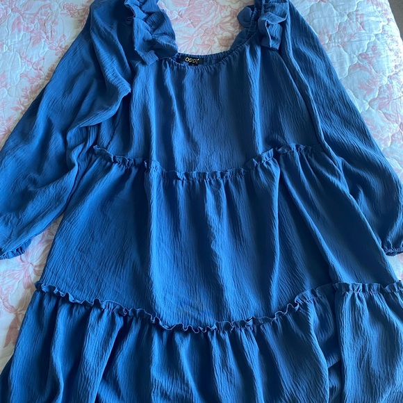 Blue Ruffled Dress - Picture 1 of 1